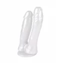 Double pearlescent dildo Baroque Pearl