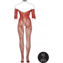 Lace sleeved bodystocking