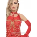 Harness z łańcuszkami Kinky Diva Buckled Chain Top
