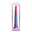 COLOURS STACKED 12 INCH DILDO RED/GOLD