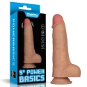 Wibrujące dildo z przyssawką LoveToy Power Basics Cock 22,8 cm