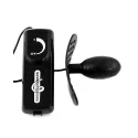 Jajeczko z wibracjami Black Fli Vagina Plug With Clip On