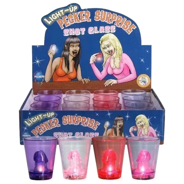 Light-up pecker surprise shot 12/ds