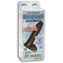 Członek z jądrami do Strap-On Vac-U-Lock Realistic Black Cock
