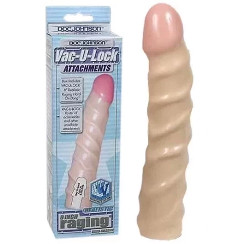 Silikonowo-żelowy wymienny dildo do Strap-On Raging Head on Dong
