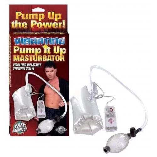Wibrujący masturbator z pompką Vibrating Pump
