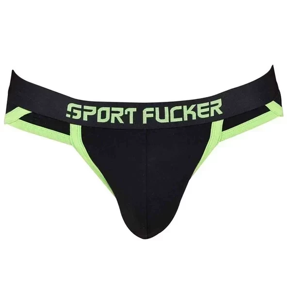 Slipy Shortstop Brief - black / green