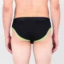 Slipy Shortstop Brief - black / green