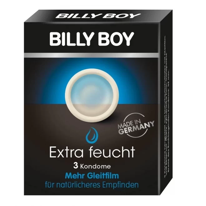 Extra nawilżane prezerwatywy Billy Boy Extra Feucht 3szt
