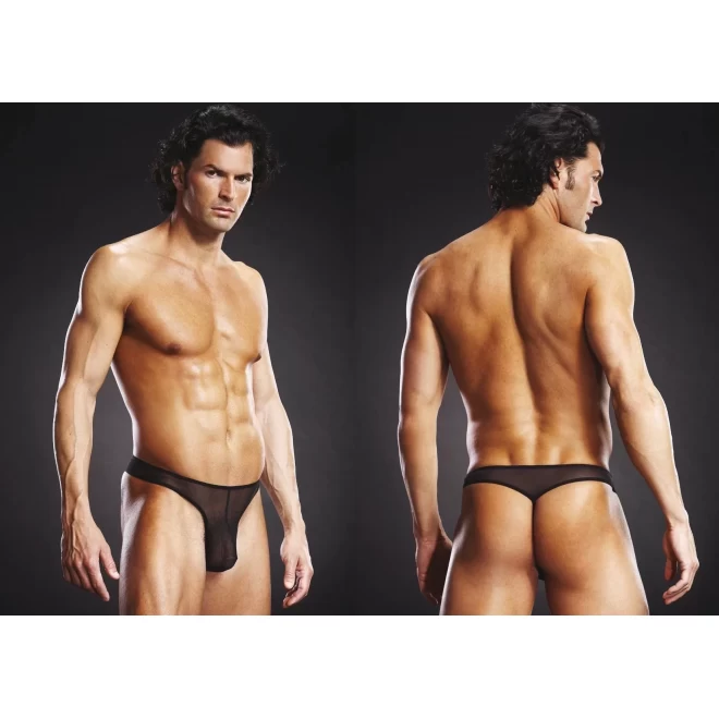 Blue line g-string schwarz 