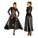 Noir handmade divalicious gown magnetic gown-coat 