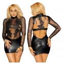 Noir handmade seductive minidress 