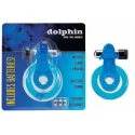 Pierścień na penisa dla mężczyzn z wibracjami Cock & Ball Harness Dolphin Blue