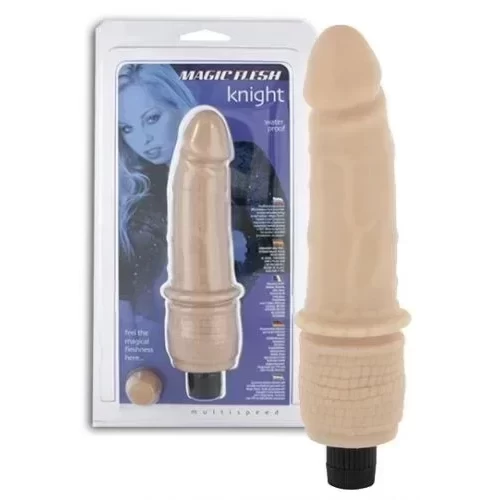 Wodoodporna imitacja penisa z wibracjami Magic Flesh Knight