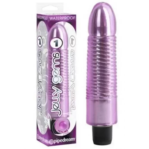 Żebrowany wibrator do punktu G Jelly Gems No. 1 (3 kolory)