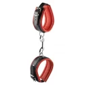 Skórzane kajdanki Ankle cuffs black 5 cm