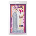 Żelowe dildo z jądrami Crystal Jellies Ballsy Super Cock 7 (3 kolory)