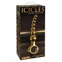 Luksusowe, szklane koraliki analne Icicles G09 Gold Edition