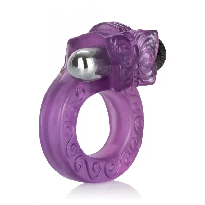 Pierścień na penisa z wibracjami Intimate butterfly ring