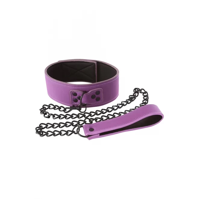 Fioletowa obroża Lust bondage collar