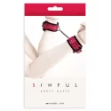 Kajdanki na nogi Sinful Ankle Cuffs (2 kolory)