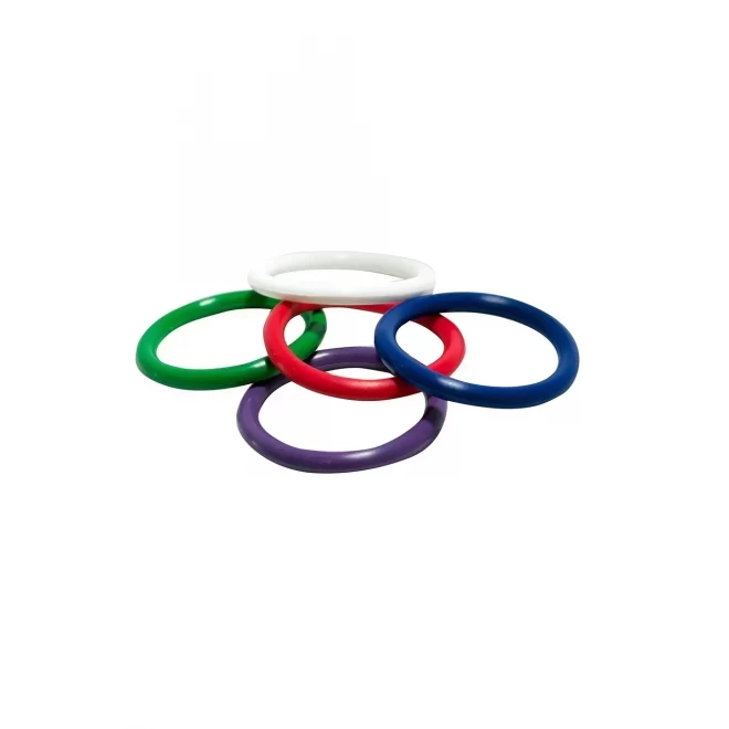 Zestaw pierścieni na penisa Shibari Triton Rainbow Rubber Pleasu-Rings