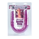 Podwójne, winogronowe dildo Veined Double Dong - Grape Scented 44cm