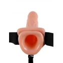 Strap-On dla niej i dla niego Fetish Fantasy Vibrating Hollow Strap-On With Balls 11 (2 kolory)