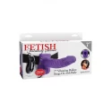 Strap-On dla niej i dla niego Fetish Fantasy Vibrating Hollow Strap-On With Balls 7 (2 kolory)