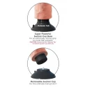 King cock 17.80 cm. (7.00 inch) vibrating cock with balls -