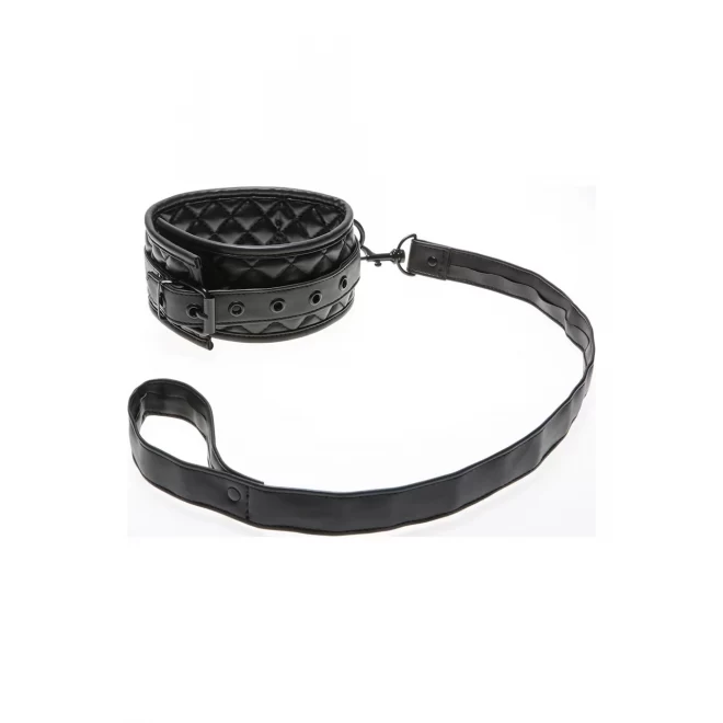 Skórzana obroża ze smyczą X-Play Collar + Leash