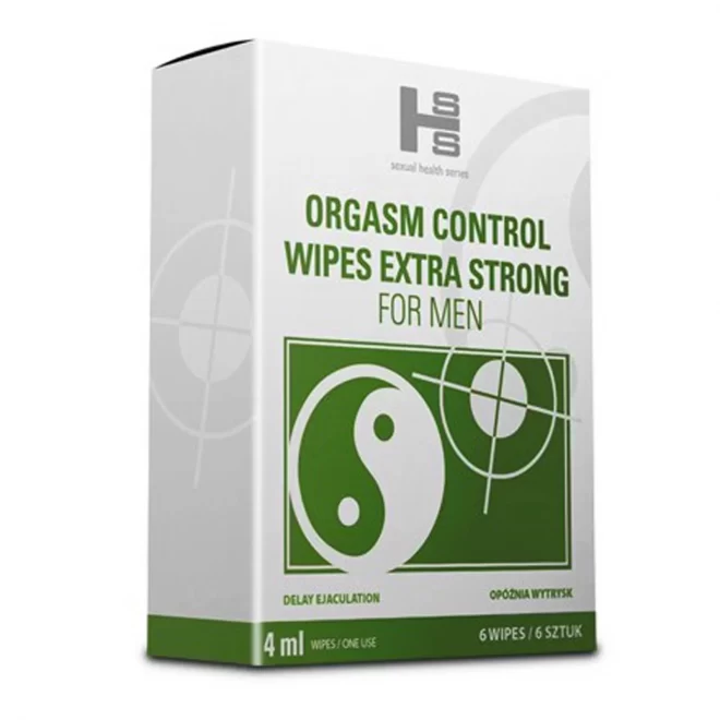 Orgasm control wipes chusteczki 6sztuk