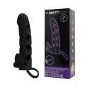 Pretty love 6 inch vibrating penis sleeve black