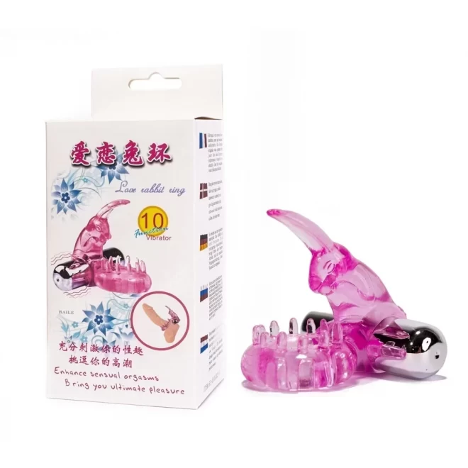 Cock ring 1, with bullet vibrator, pink