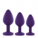 Rianne s - booty plug set 3x purple