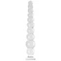 Szklane dildo analne Glassvibrations 10-Balls