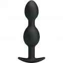 Pretty love silicone anal balls black