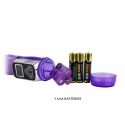 Jelly clit vibe with pearls, vibr, rotat. up&down, purple, 24cm