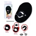 Ultimate bondage seductive face mask, mit ballgag, schwarz
