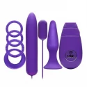 Flirty kit set, 8er set,vibe & penisringe &bullet&plug,lila