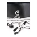 Obroża z klamerkami do sutków Fetish Fantasy Collar and Clamp Set