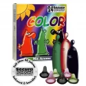 Kolorowe prezerwatywy zapachowe Secura Color 24 szt.