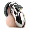 Chromowany męski pas cnoty CB-6000 Chrome Finish