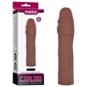 "@3"" extra thick extension sleeve vibro flesh@"