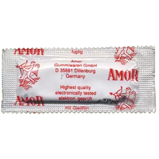 Amor mit gleitsubstanz - gładkie, nawilż.100szt