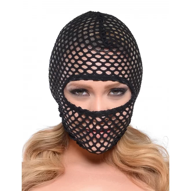 Maska na głowę z siateczki Fetish Fantasy Fishnet Hood