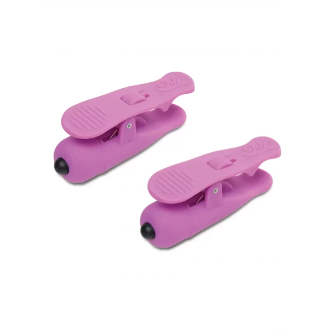 Wibrujące klamerki na sutki Fetish Fantasy Wireless Vibrating Nipple Clamps