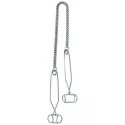 Extremline tong style nipple clamps, jewel chain