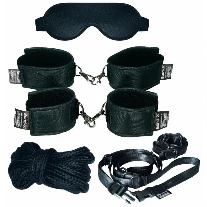 Soft-bond-x mega-fessel-set 11 (cuff. black)
