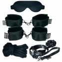 Soft-bond-x mega-fessel-set 11 (cuff. black)